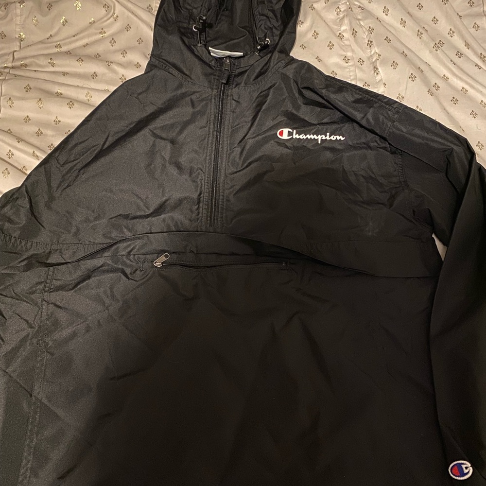 Black champion windbreaker